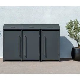 Westmann Mülltonnenbox Moderna 3 211 x 83 x 135 cm grau