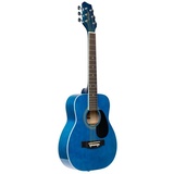 Stagg Dreadnought Akustikgitarre, 1/2 Größe, Blau