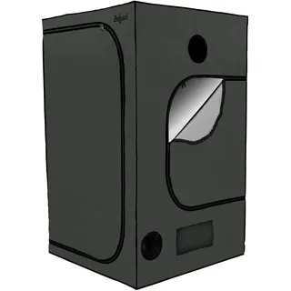 Zelsius Grow Tent 120 x 120 x 200 cm, grau/schwarz Pflanzenzucht Indoor