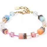 Coeur de Lion 2838/30-2028 Damen-Armband GeoCUBE Iconic Aqua-Apricot