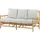 gardenson Cane Loungesofa weiß/bronze