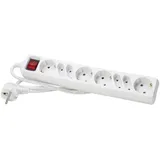 Kopp Steckdosenleiste mit Schalter, 8-fach, 1.4m, weiß (129502003)