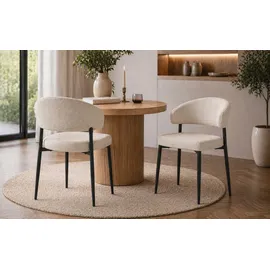 Actona Esszimmerstuhl Edina Polyester beige 2er Set