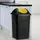 DEUBA Mülleimer 60 l Schwarz-Gelb