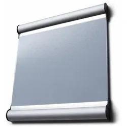 Showdown Türschild - 15,5x15,5cm - Komplett-Set - Behinderte - Weiß - Aluminium - Silber