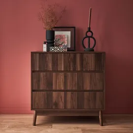 sweeek - Sideboard - Dunkles Holz - Braun