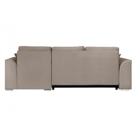 OTTO home Ecksofa OTTO HOME "BEATRICE optionale Schlafsofa mit Bettkasten, B/T/H: 265/170/86 cm", grau (taupe), B:265cm H:86cm T:170cm, 100% Polyester, Sofas, Ecksofa, L-Form, wahlweise auch mit Bettfunktion und Bettkasten
