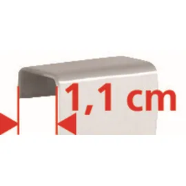 Wenko Bribano Uno hängendes Duschregal Duschablage Edelstahl Schwarz 23 x 44,5 x 18 cm