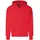 TRIGEMA Sweatjacke TRIGEMA "TRIGEMA Sweatjacke mit Kapuze", Herren, Gr. L, rot (vulcano), 70% Baumwolle, 30% Polyester, Basic, Sweatjacken Sweatjacke