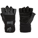 Gorilla Wear Dallas Wrist Wrap Gloves - schwarz Bodybuilding und Fitness Accessoires für Herren, M