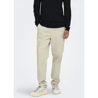 Only & Sons ONSLINUS TAP Cordschlupfhose Beige S