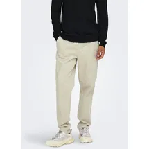Only & Sons ONSLINUS TAP Cordschlupfhose Beige S