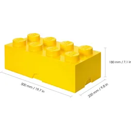 Room Copenhagen Aufbewahrungsbox 50 x 25 x 18 cm 8-tlg. gelb