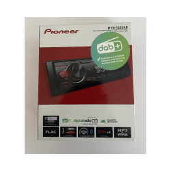 MVH-130DAB mit Antenne 1-DIN-Autoradio mit DAB/DAB+, roter Beleuchtung und US...