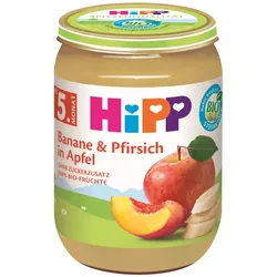Hipp Bio Banane& Pfirsich in Apfel ab 5.Monat 190G
