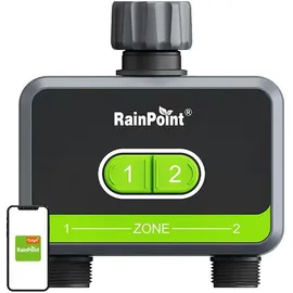 RAINPOINT 2-Zonen Bewässerungssteuerung mit App One Size grün/grau