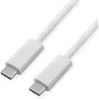 ROLINE USB4 Gen3x2 Kabel, C–C, ST/ST, 40Gbit/s, 240W, weiß, 1 m