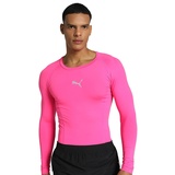 Puma Herren Liga Baselayer Tee LS T-Shirt Longsleeve, Fluo Pink, M