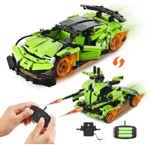 Vevor STEM-Bauspielzeug für Kinder, 2-in-1-Bausteine mit 461 Teilen, ferngesteuerte Autobausätze, ferngesteuertes und per App gesteuertes Auto/Roboter, RC STEM-Roboter-Bauset, Geschenke für Jungen und Mädchen im Alter von 6, 7, 8, 9, 10, 11 und 12+