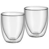 WMF Kult Cappuccino Gläser Set 2-teilig, 250ml, Schwebeeffekt, Thermogläser, 2 Stück