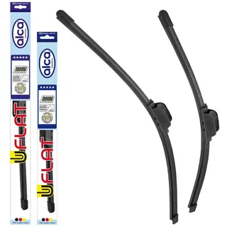 alca Scheibenwischblätter passend für CHEVROLET MATIZ, 01.1997 - 12.2010, Frontscheibe, (Packung, 2-St., Scheibenwischer), mit Nano Graphit Beschichtung schwarz