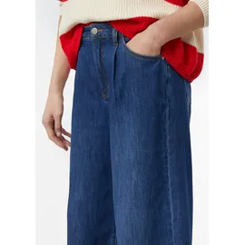 Comma, Wide Leg Jeans Anna mit Bundfalte - blau - 46/REG