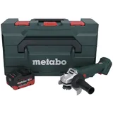 Metabo W 18 L 9-125 Akku Winkelschleifer 18 V 125 mm + 1x Akku 10,0 Ah + metaBOX - ohne Ladegerät