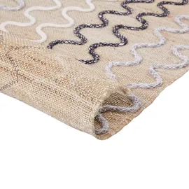 Beliani Teppich SOGUT Beige 140 x 200 cm Jute
