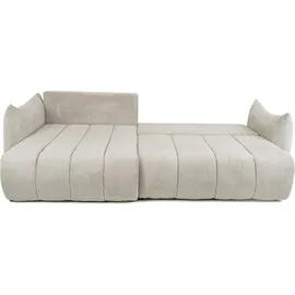 Fun Möbel Ecksofa Schlafsofa Stoff 2-Sitzer Grün