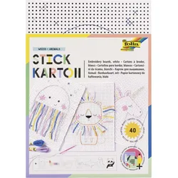 folia Stickbild Stickkarton Animal