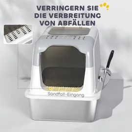 PawHut Katzentoilette onesize Weiß