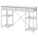 Vicco Schreibtisch Chino Weiß 120 x 78 cm mit 3 Schubladen