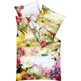 KAEPPEL Tutto Bene Blumen Bunt 135 x 200 cm + 80 x 80 cm