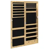 vidaXL Spiegel-Schmuckschrank mit LED-Beleuchtung Wandmontage