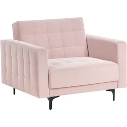 Sessel ABERDEEN Samtstoff Pastellrosa