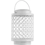 ETC Shop LED Solarleuchte 13 x 18 cm orientalisch-weiß