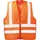 wica Tex WICATEX Warnweste, BW-MG, EN 20471, orange, Gr. L