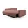 Fun Möbel Ecksofa Sofa mit Schlaffunktion CHAIRA Stoff Curio Rose Ottomane Links - Rosa