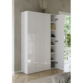 OTTO home SMILE 124 x 184 x 35 cm 7 Ebenen, 14 Fächer weiß hochglanz