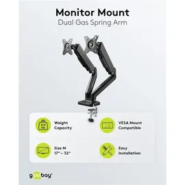 goobay 58531, Klemme, 9 kg, 43,2 cm 17 32 Zoll (43-81