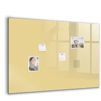 Tulup Magnettafel 100 x 70 cm Braun/Weiß