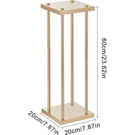 Vevor Blumenhocker Eckig 20 x 20 x 60 cm Gold