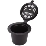 Kaffeefilter, 3 Stück, Wiederverwendbare Kaffeekapseln für den Haushalt, Filter, Nachfüllbare Kapseln, Tasse, Passend für (Schwarz)