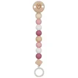 GoKi Schnullerkette Herz, pink