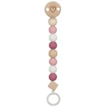 GoKi Schnullerkette Herz, pink
