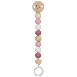 GoKi Schnullerkette Herz, pink