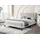 home collective Polsterbett 140x200 und 160x200 cm Doppelbett mit weichem Bezug Bettgestell, vertikaler Steppung, 140x200 cm, Beige - Beige