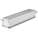 De Buyer Edelstahlform geoform perforiert klappbar mit integriertem Scharnier 35x7x7.5cm