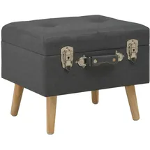 vidaXL Hocker mit Stauraum 3 Stk. Dunkelgrau Stoff