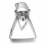 Birkmann Birkmann, Aussstechform Weihnachtsmann geometrisch, 6,3 cm, Edelstahl
